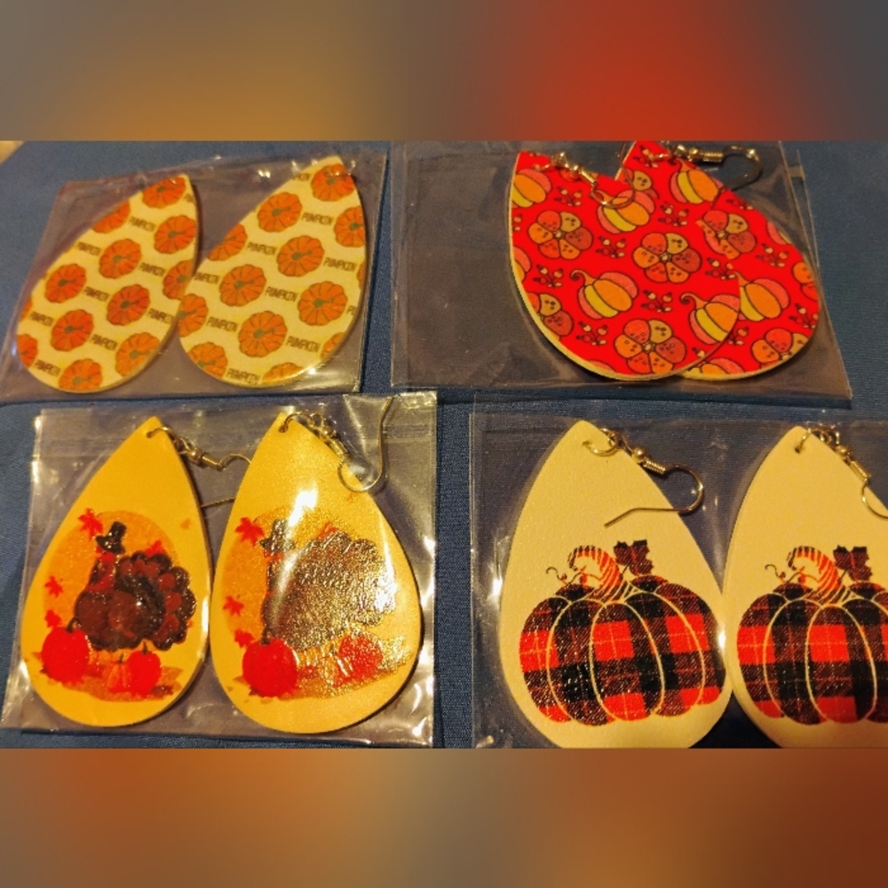 Fall earrings - Picture 3 of 5